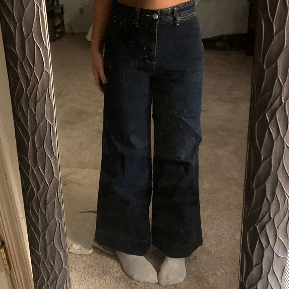 High waisted, Gap, dark wash jeans